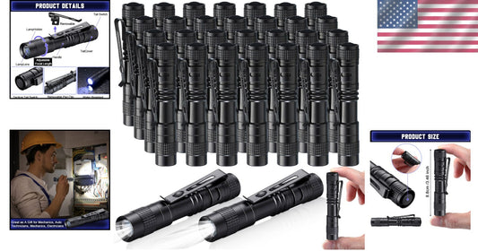 30 Pcs Mini LED Flashlights - Waterproof Pocket Lights for Night Adventures