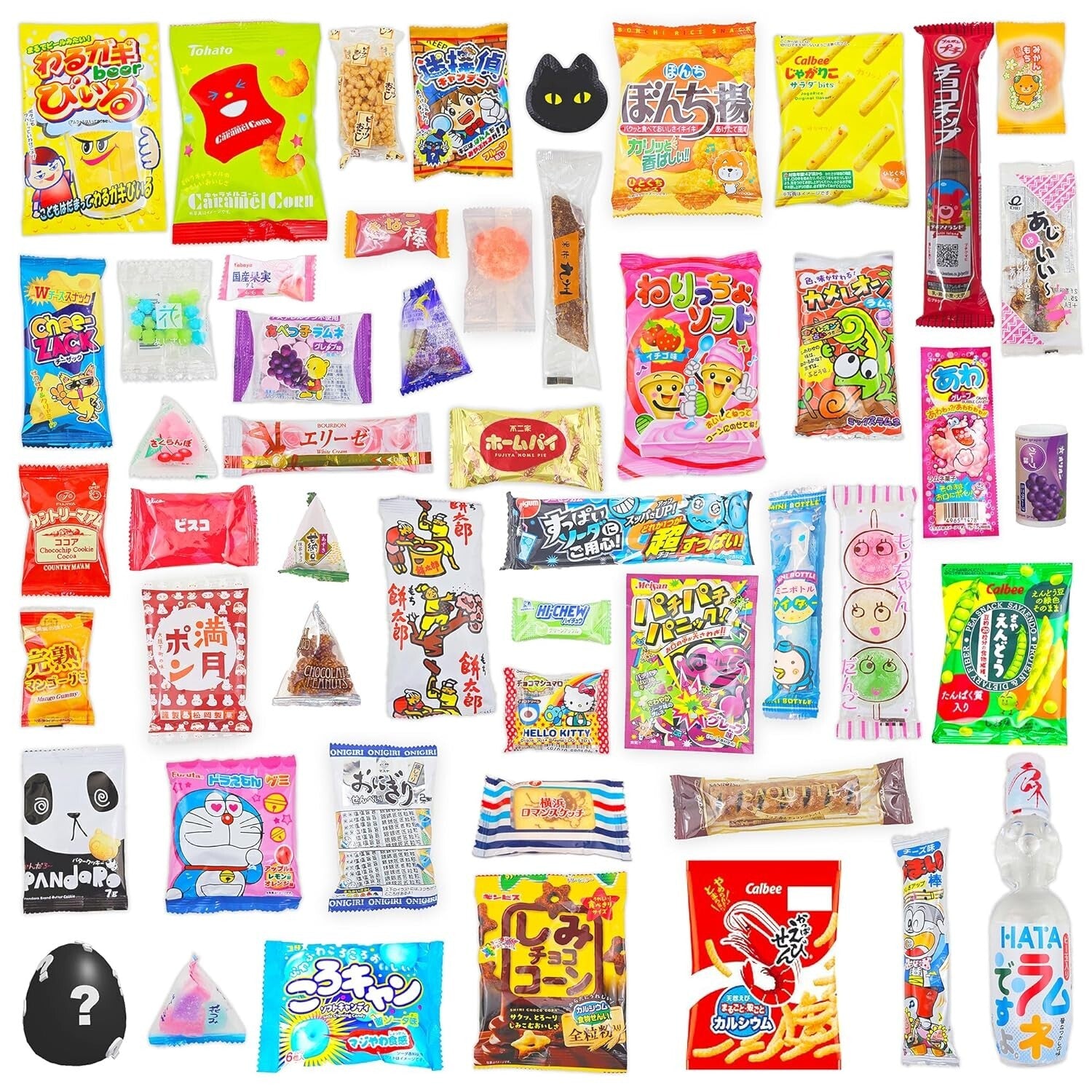 Delightful 50-Piece Dagashi Snack Set - Authentic Japanese Treats for Sharing