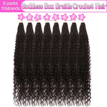 Load image into Gallery viewer, Goddess Boho Box Braids Crochet Hair - 30 Inch, 8 Packs for Effortless Style