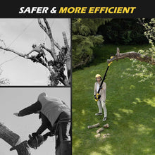 Load image into Gallery viewer, Cordless 2-IN-1 Pole Saw &amp; Mini Chainsaw with 6-Inch Blade – 21V Battery Powered