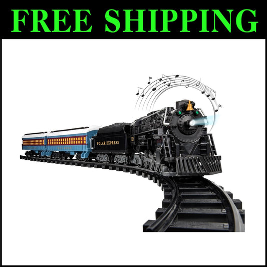 Christmas Magic Awaits: Polar Express Battery-Powered Train Set with Remote