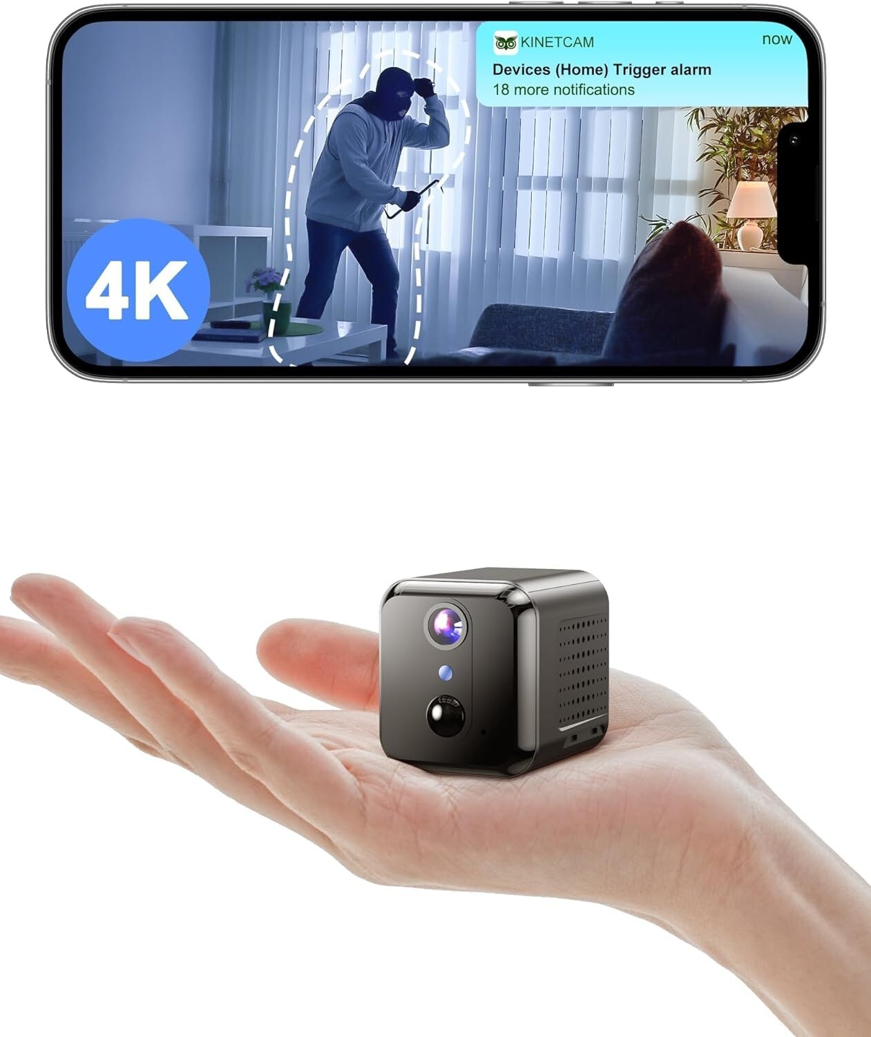 Wireless Indoor Security Camera - High-Definition, App-Controlled & Portable