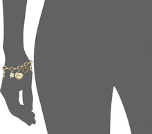 Load image into Gallery viewer, Luxury Gold-Tone Women's Bracelet Watch with Premium Crystals &amp; Unique Charms
