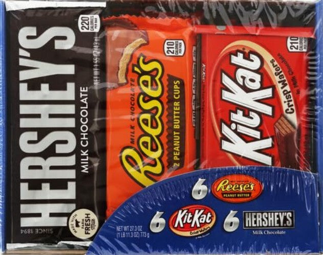Assorted KIT KAT & REESE'S Chocolate Bars - 54.6 oz, Perfect for Celebrations