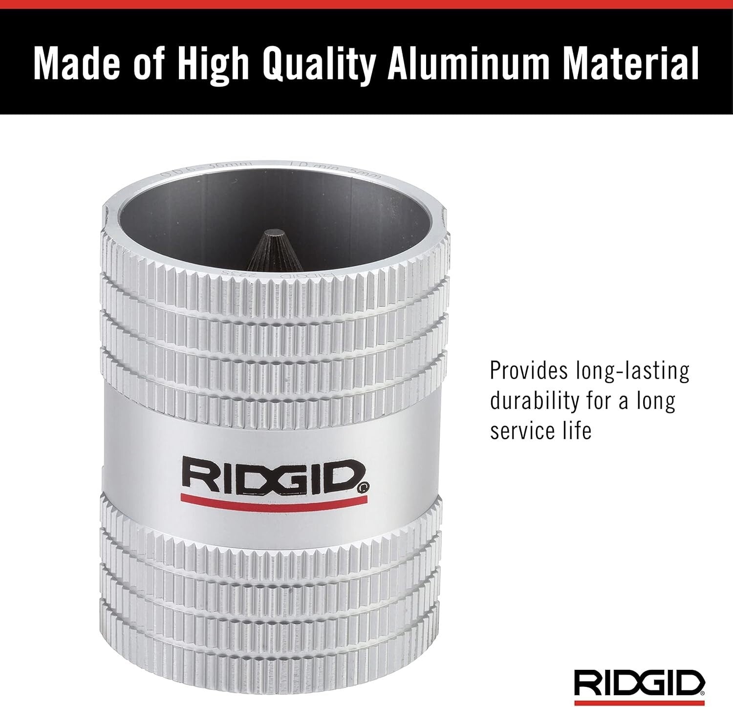 Durable 1/4" - 1-1/4" Copper & Stainless Steel Tubing Reamer - Small Size