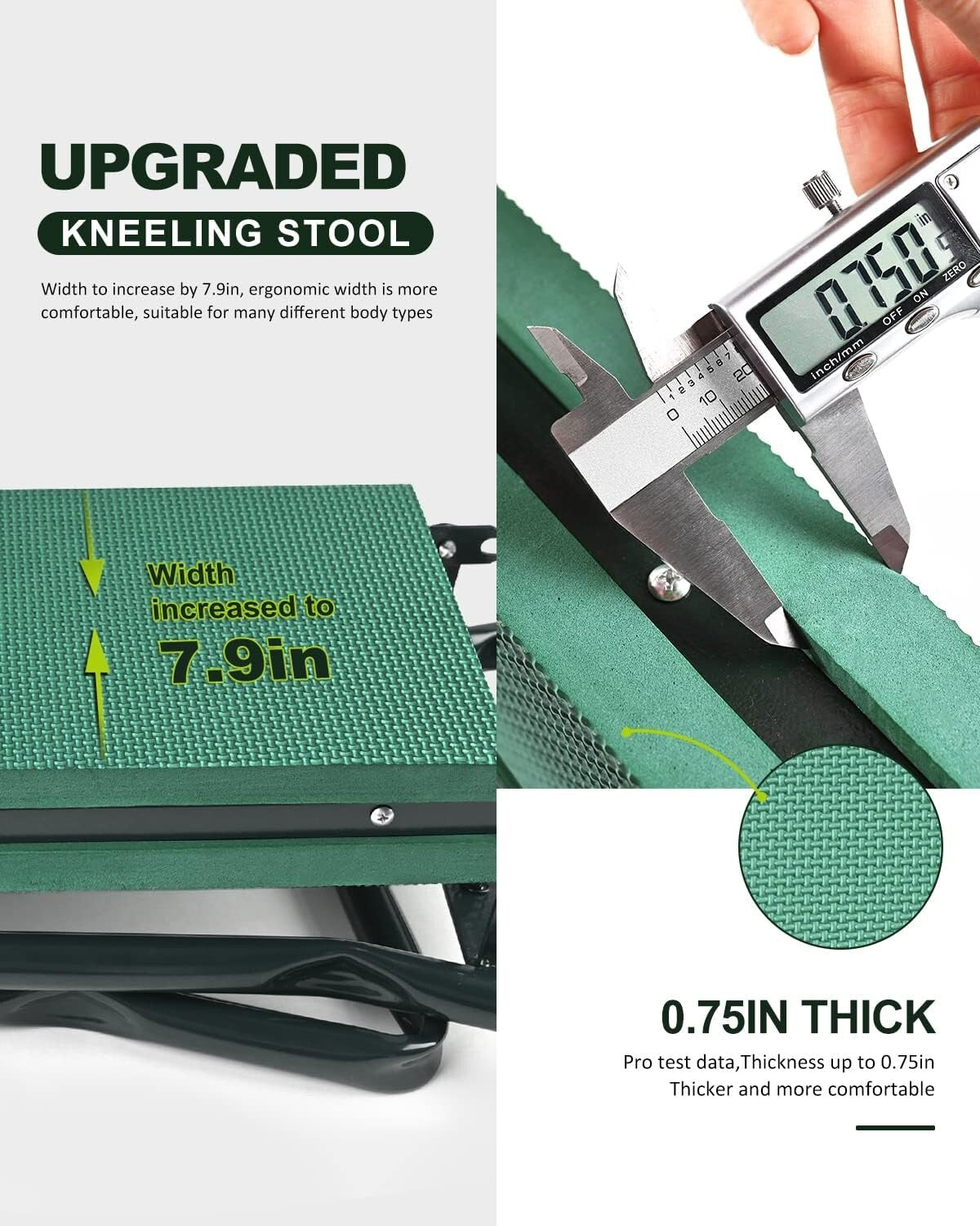 Comfortable Foldable Garden Kneeler with Tool Bag - Gift for Gardening Moms