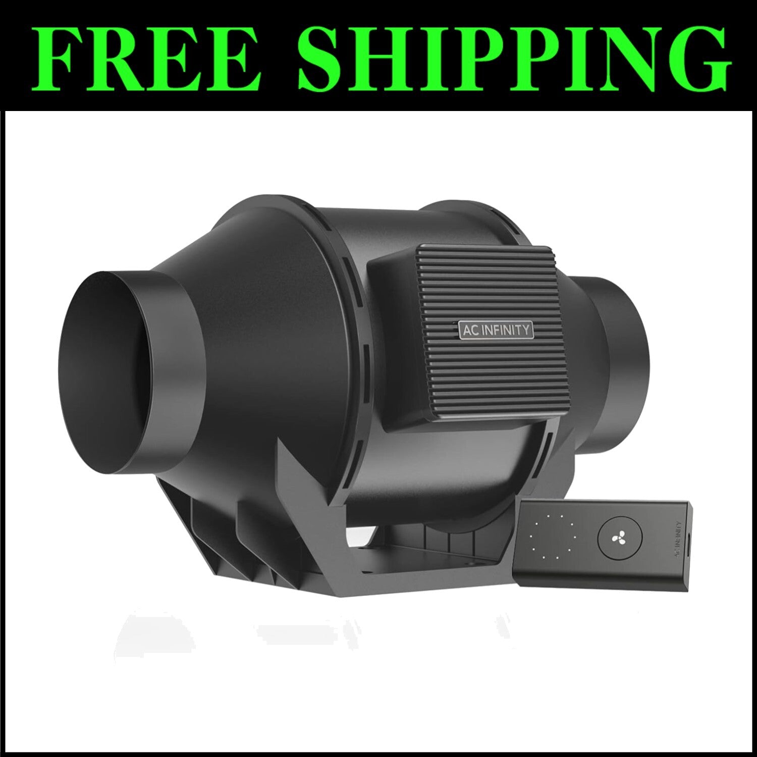 Compact 4-Inch Inline Duct Fan - Perfect for Bathrooms, Kitchens & Grow Spaces