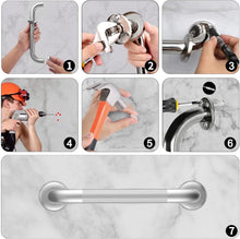 Load image into Gallery viewer, 24-Inch Polished Stainless Steel Grab Bars - 500 lb Capacity for Safety