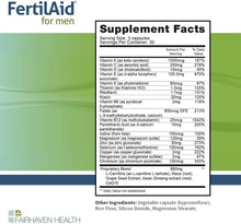 Load image into Gallery viewer, Vegan Male Fertility Multivitamins - 2 Bottles of FertilAid for Optimal Health