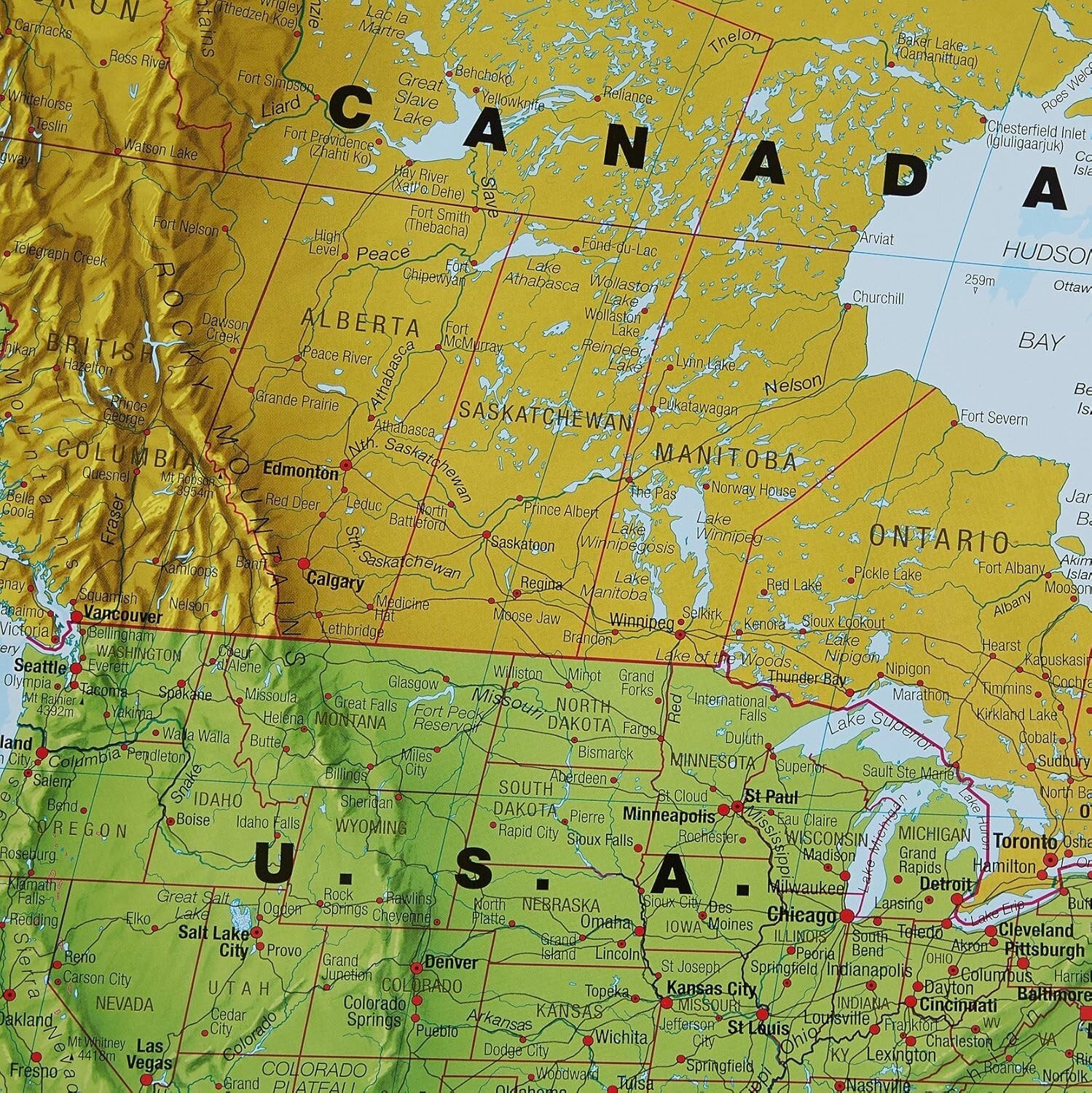 Mega Political World Map - 2024 Update - 46 x 80 Fully Laminated and Writable
