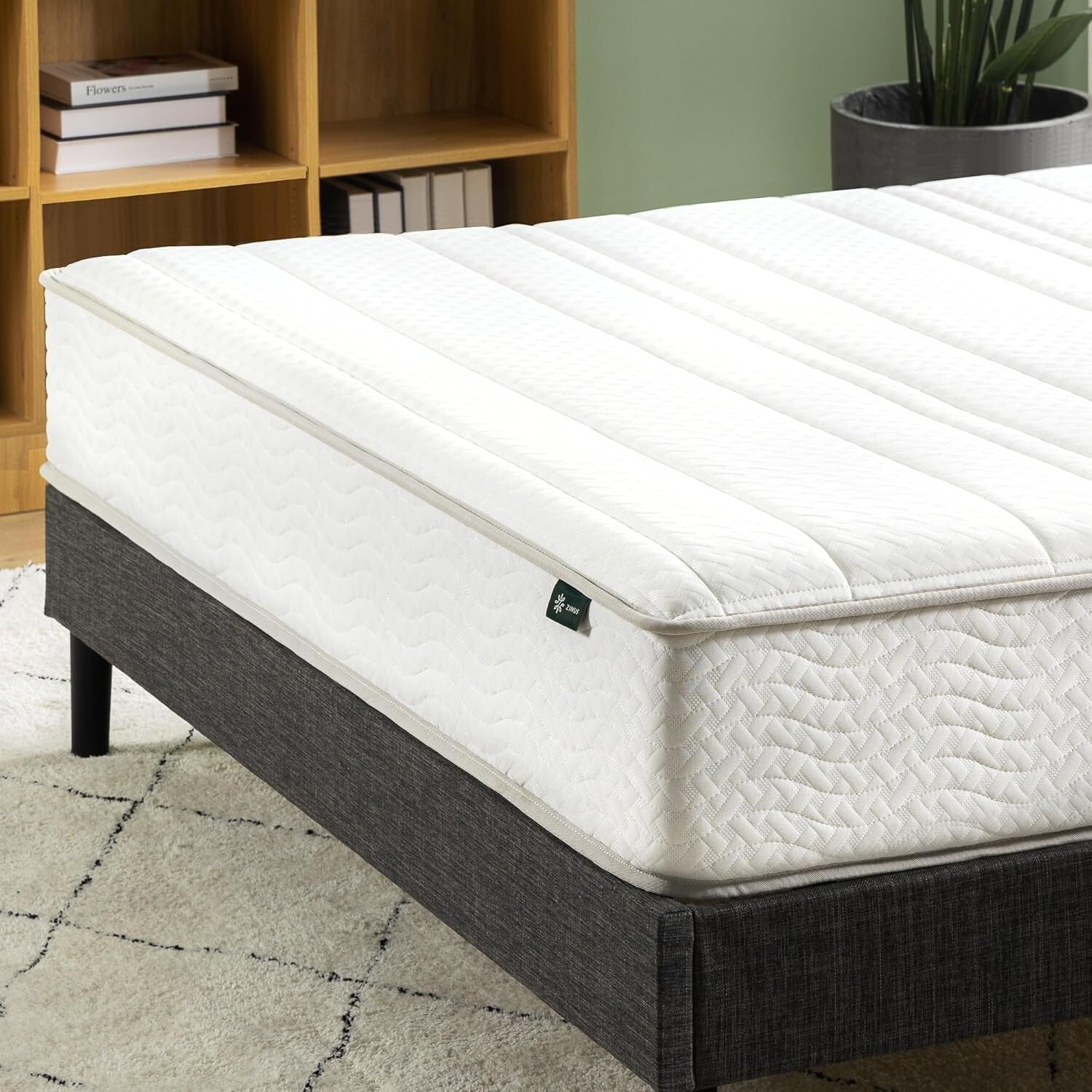Durable Twin Mattress in A Box - 6 Inch Medium Firm Hybrid with CertiPUR-US Foam