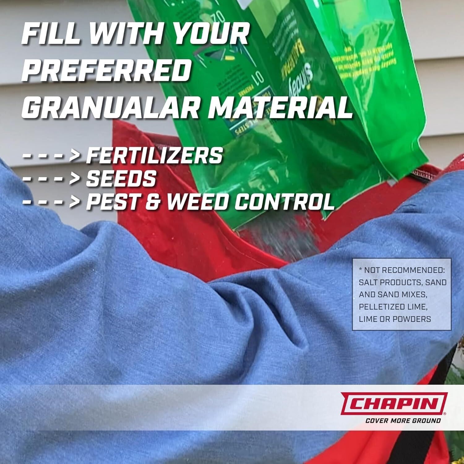 Chapin 25-Pound Handheld Seed Spreader - Waterproof, Adjustable for Small Spaces