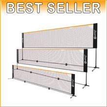 Load image into Gallery viewer, Adjustable Portable Tennis Net Set - Stainless Steel Poles for Multiple Sports