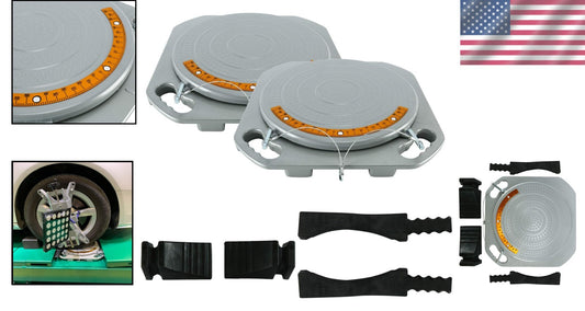 Pre-Assembled Wheel Alignment Plate for Cars and Trucks - Easiest Setup