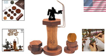 Load image into Gallery viewer, Black Walnut Miniature Paint Handle with Quick Locking Mechanism &amp; Carry Bag