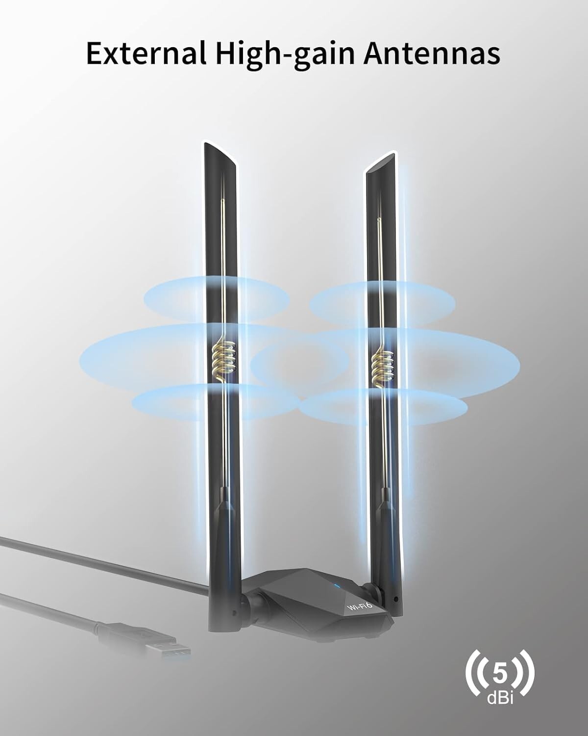 High-Speed USB WiFi Adapter for Linux & Raspberry Pi - AX1800 Dual-Band