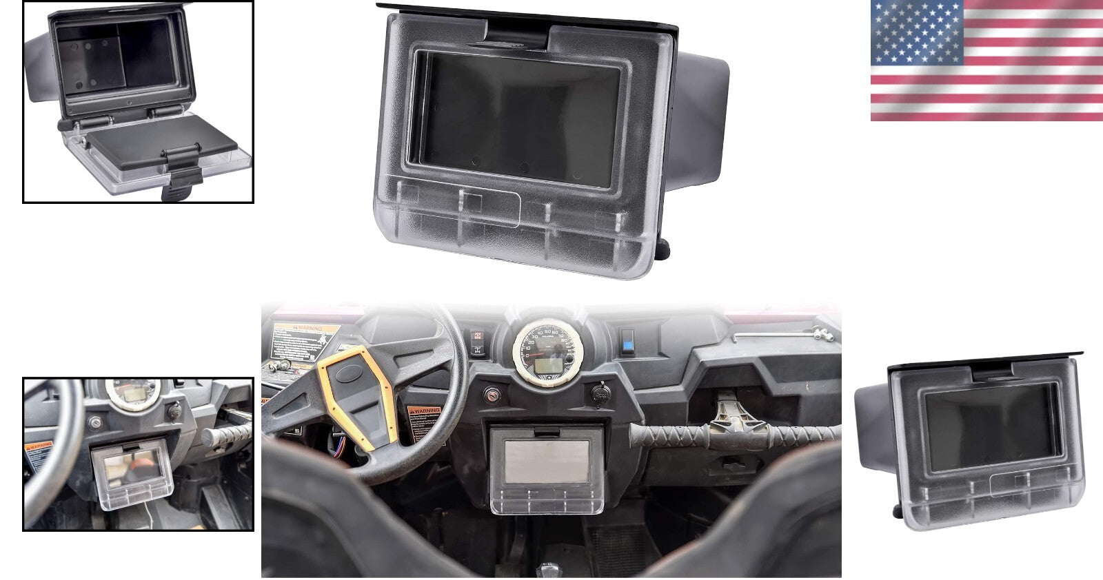 Durable RZR Center Dash Storage Box for Polaris 1000/900 - Watertight Design