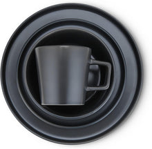 Load image into Gallery viewer, Hand-Painted Gray Matte Stoneware Dining Set for 8 - Dishwasher Safe &amp; Stylish