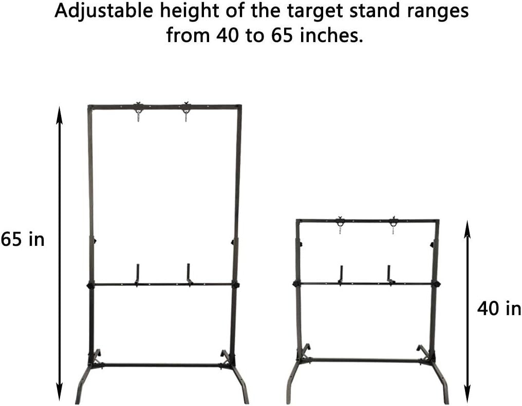 Adjustable Steel Archery Target Stand - Perfect for Uneven Grounds & Bag Targets