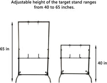 Load image into Gallery viewer, Adjustable Steel Archery Target Stand - Perfect for Uneven Grounds &amp; Bag Targets