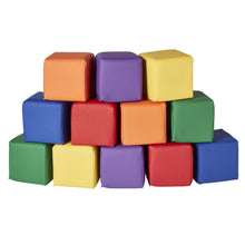 Load image into Gallery viewer, SoftZone Patchwork 12 Foam Building Blocks for Young Learners - Non-Toxic Design
