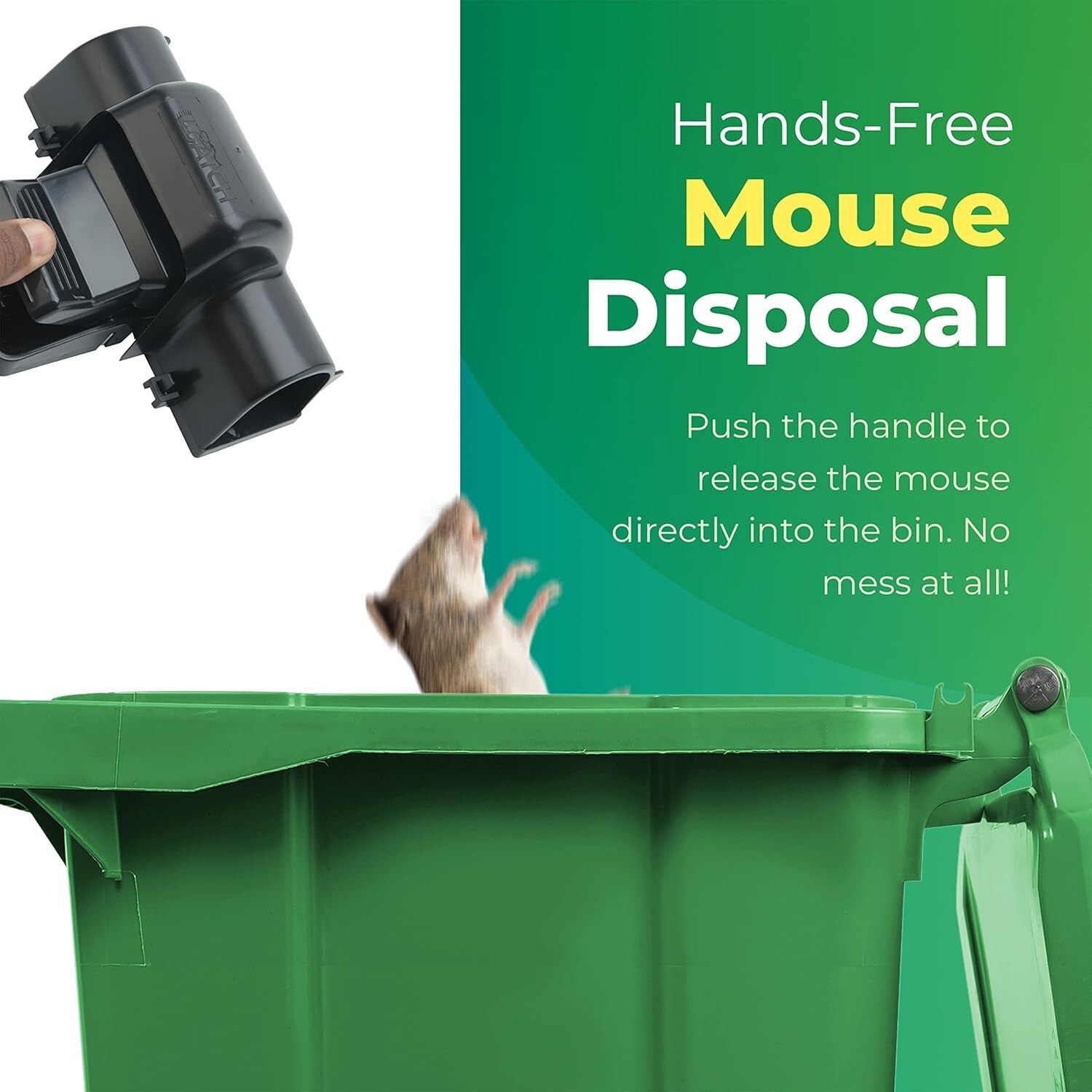 Effective 4 Count Rat Traps - Hands-Free, Safe Rodent Control for Home & Garden