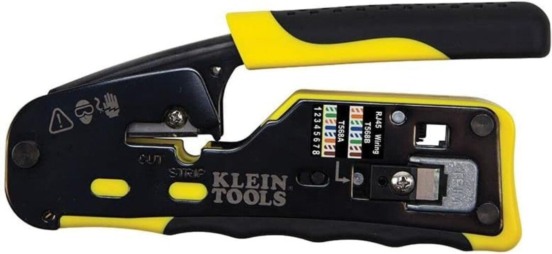 Efficient Modular Data Cable Tool: Crimper, Wire Stripper & Cutter Combo