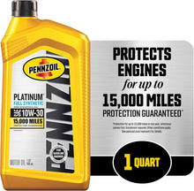 Load image into Gallery viewer, Platinum Full Synthetic 10W-30 Motor Oil - Superior Engine Protection, Case of 6