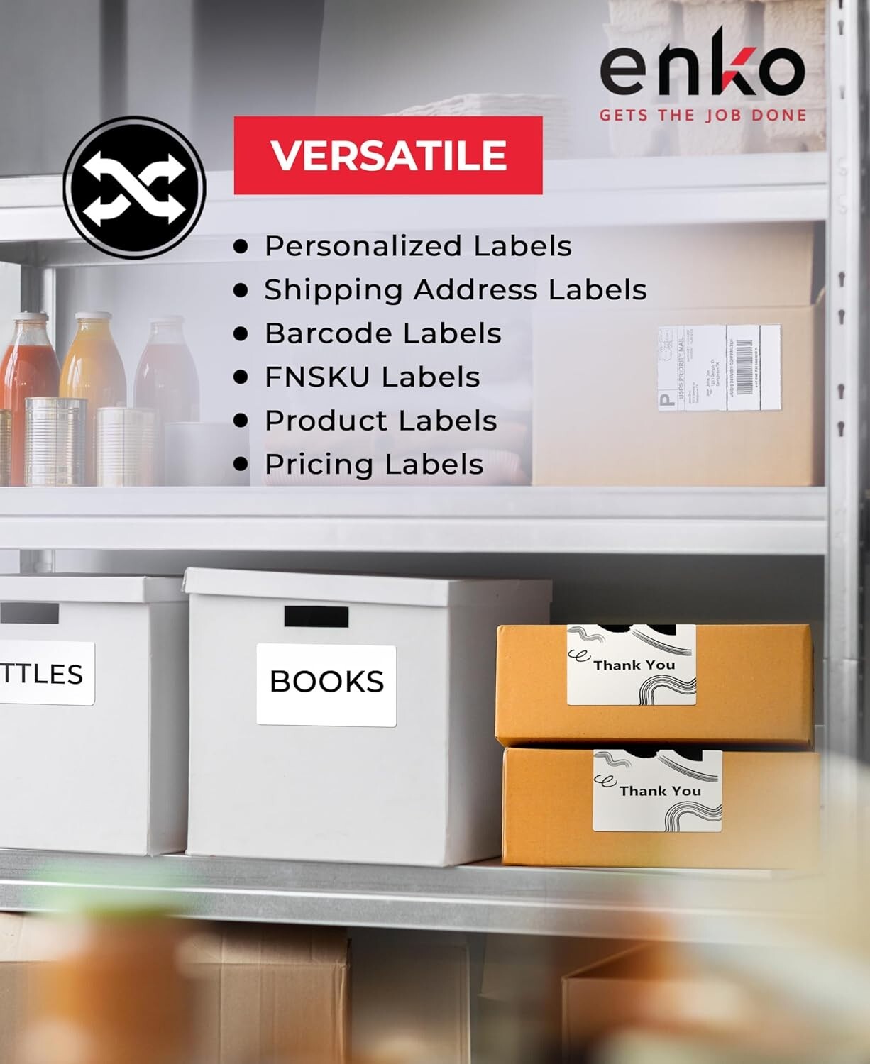 Eco-Friendly 4x6 Blank Shipping Labels - Compatible with Dymo & Zebra Printers