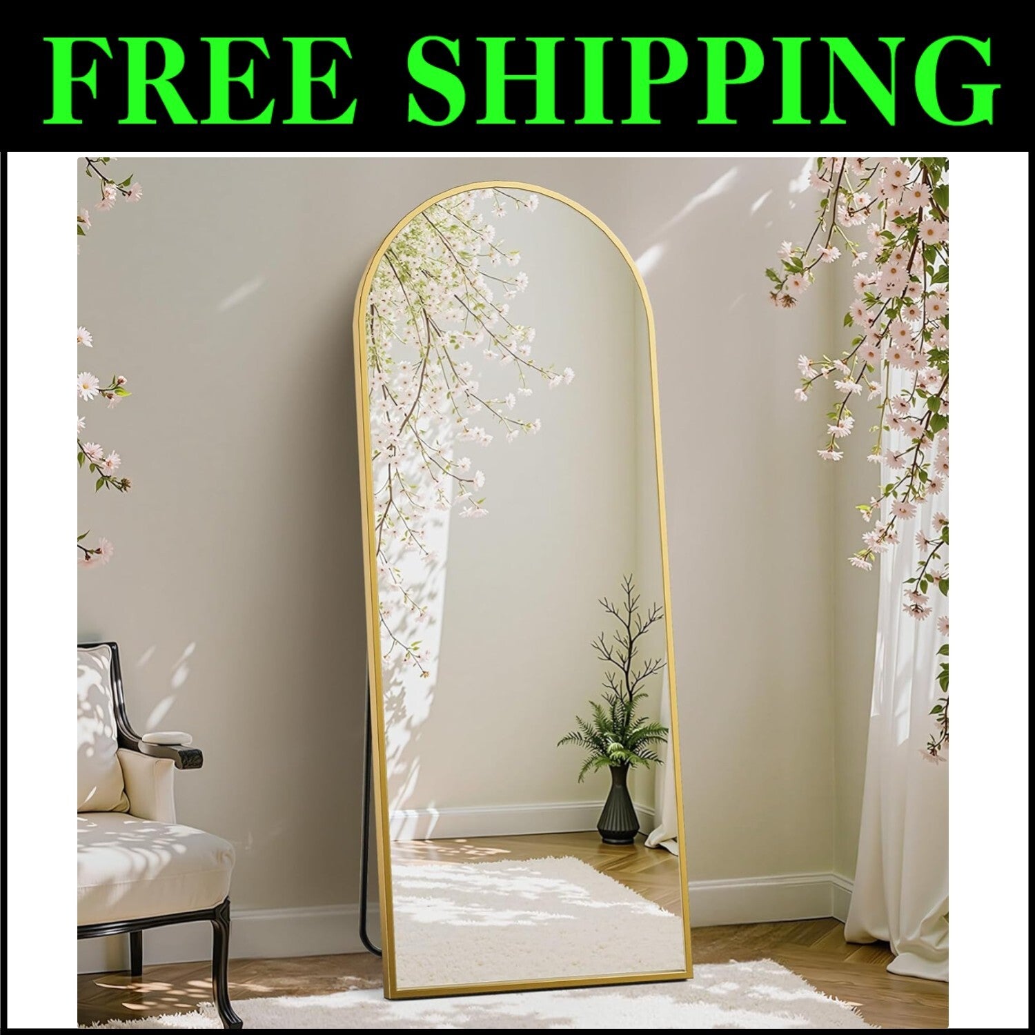 Versatile Full-Length Mirror w/ Shatterproof Glass - Modern Home Essential