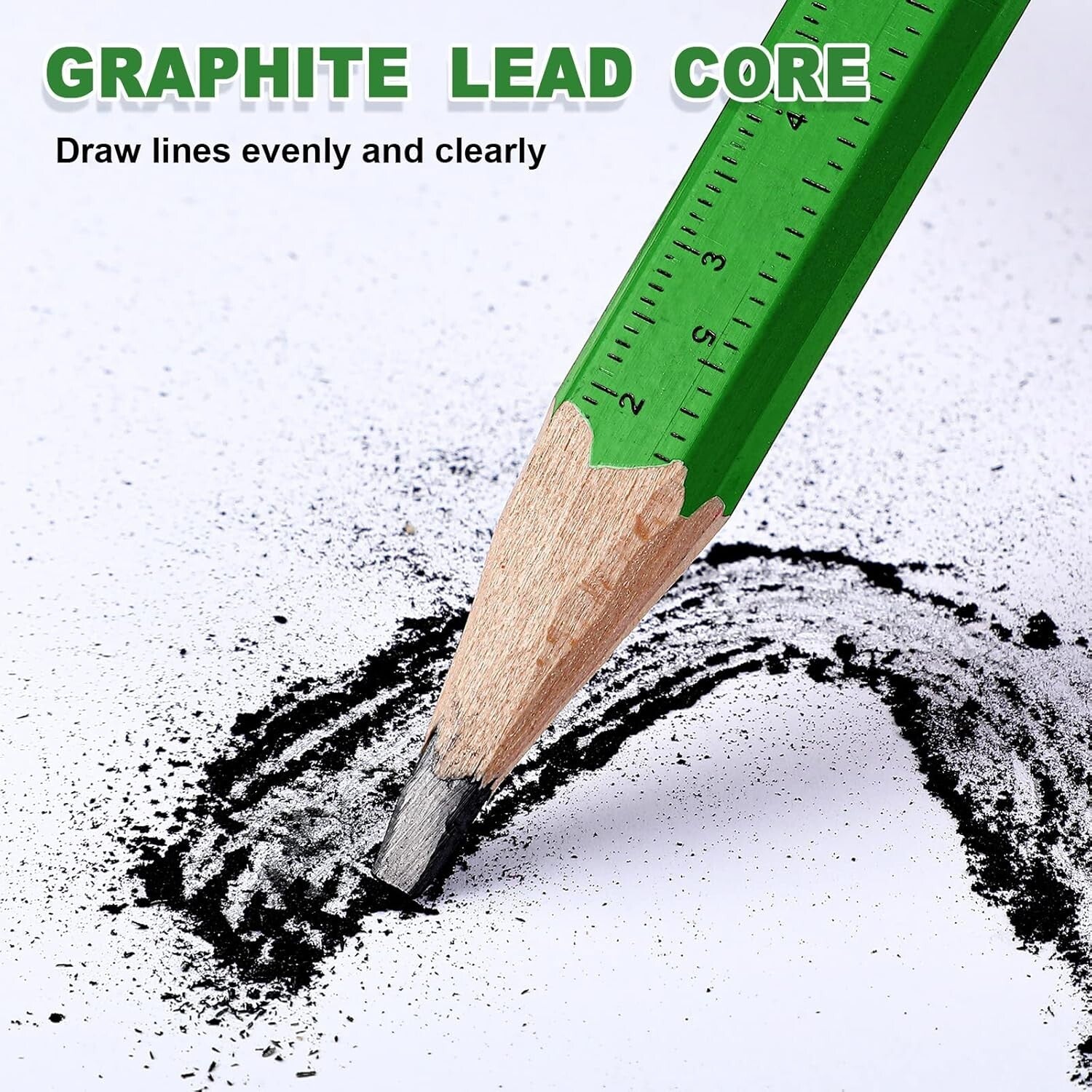 200 Pcs Flat Carpenter Pencils & Sharpeners - Perfect for Woodworking Precision