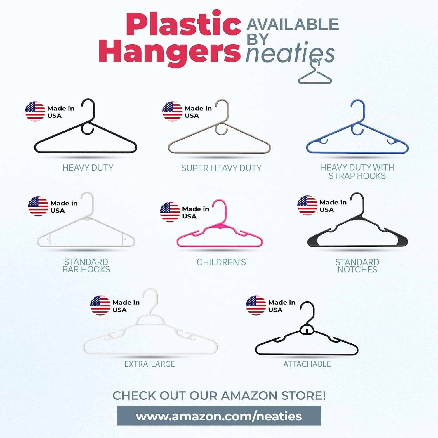 Durable 45-Pack Blue Clothes Hangers - Perfect for Heavy Garments and More