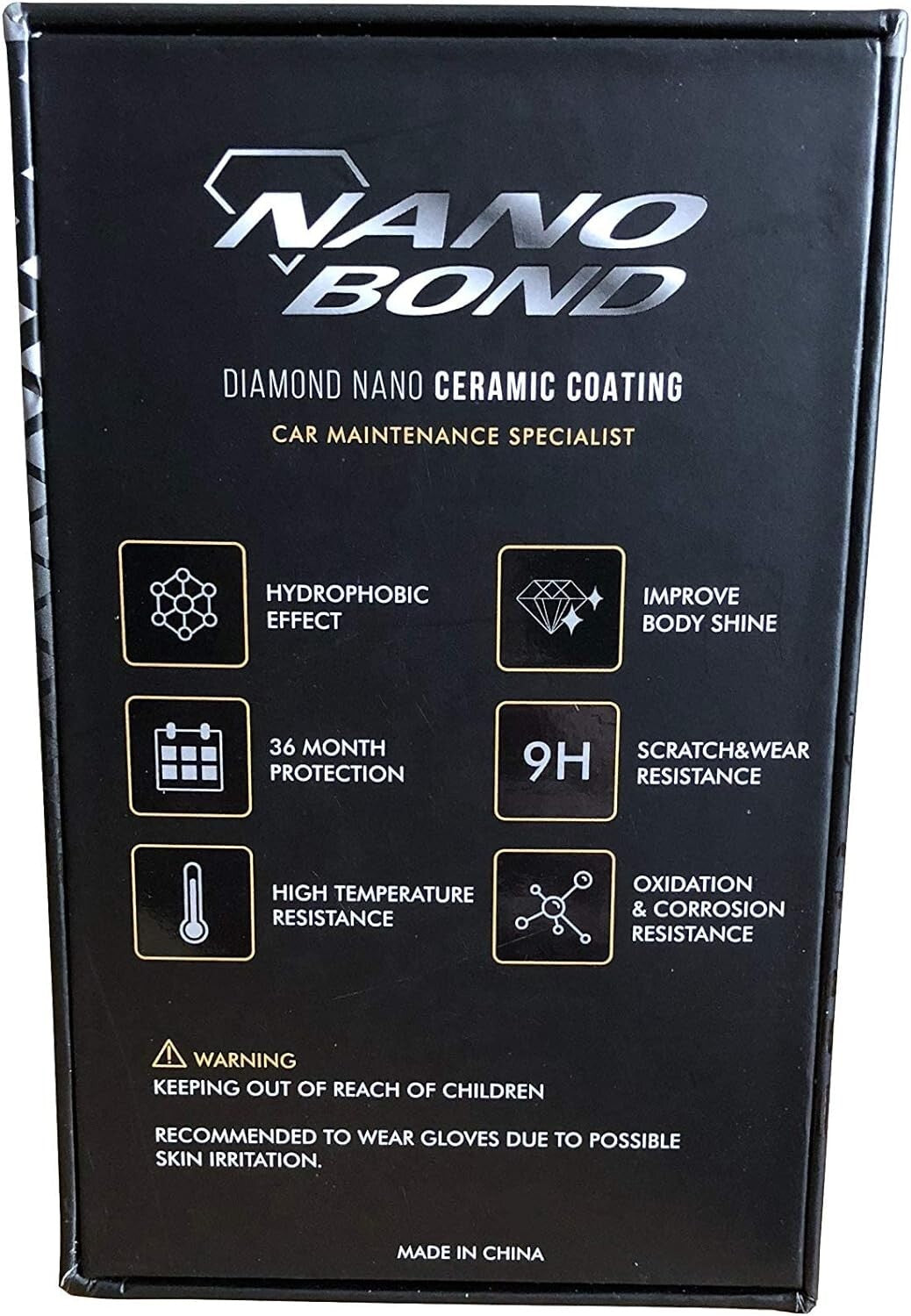 Hydrophobic 9H PRO Ceramic Coating Kit - Long-lasting High Gloss Automotive Care