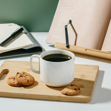 Load image into Gallery viewer, Sublime 12 Oz White Porcelain Stackable Coffee Mugs - Perfect for Home &amp; Gifting