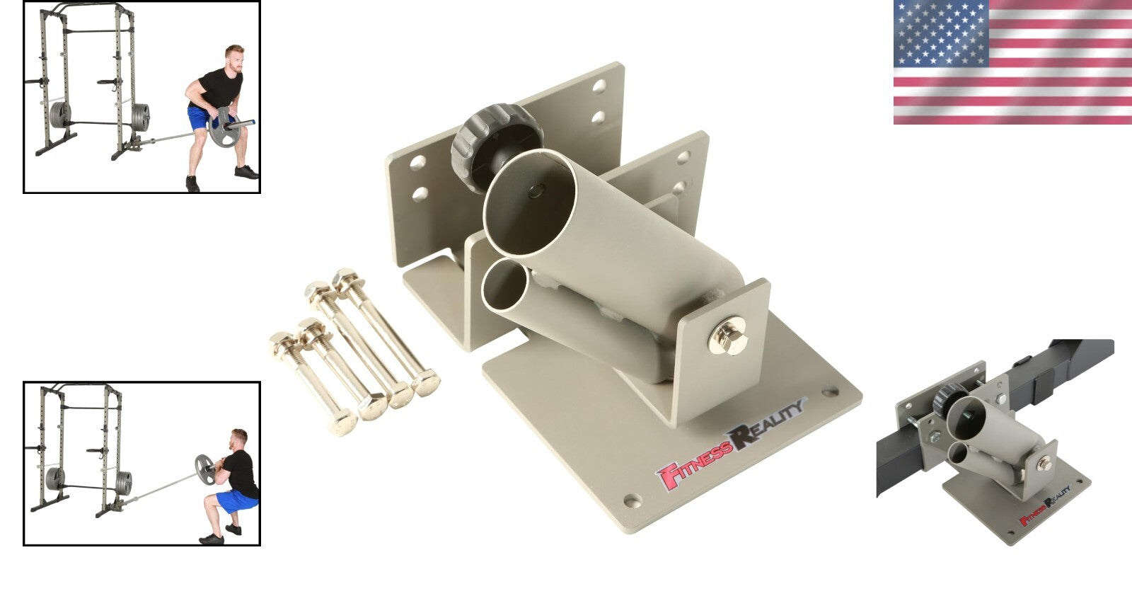 Compact 360-Degree Landmine for Olympic & Standard Bars - 350 lbs Capacity