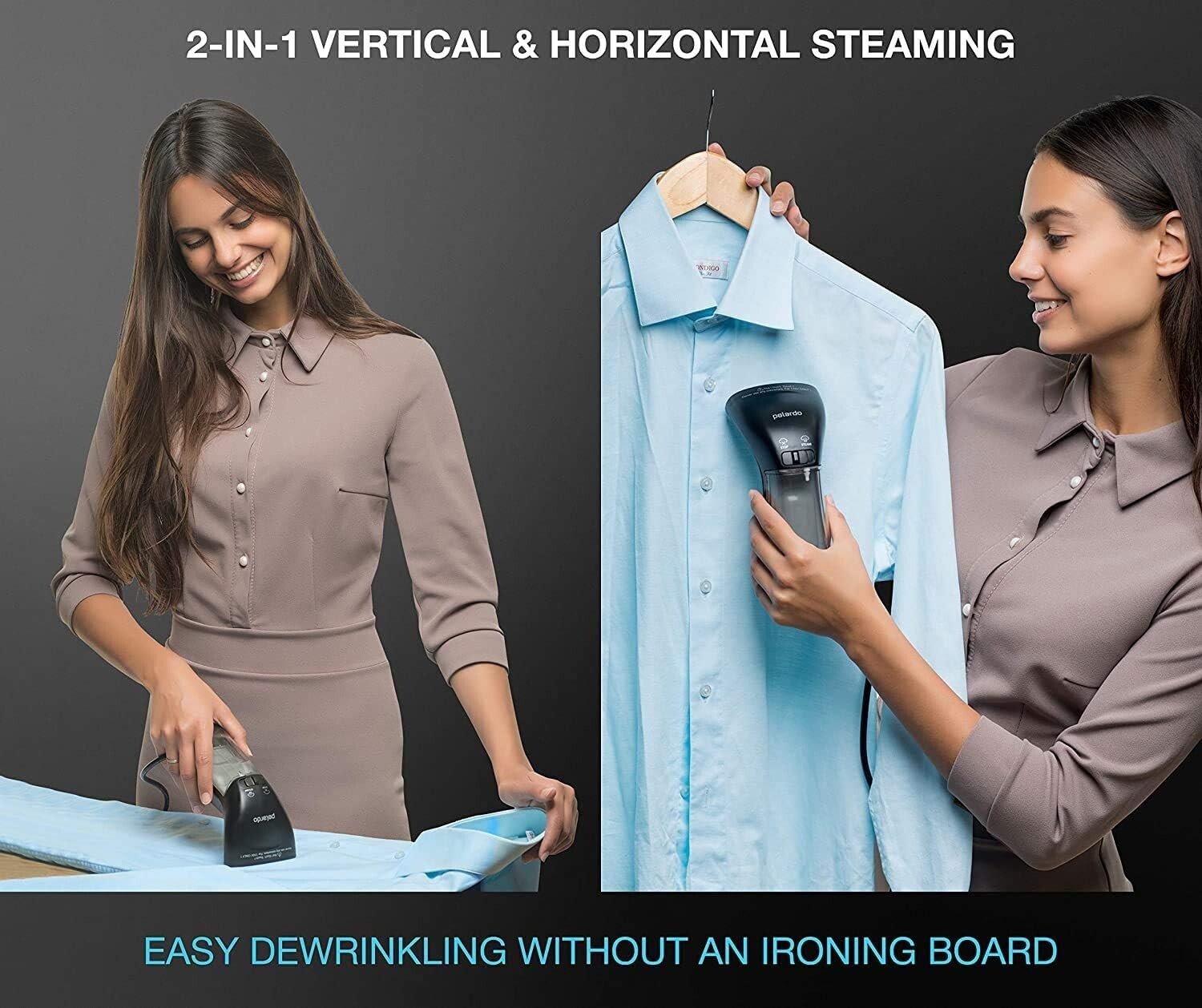 Travel Size Garment Steamer - Fast Heat-Up, Cool Touch, Ideal for Beginner Users