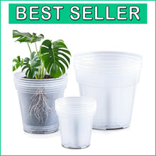 Load image into Gallery viewer, Versatile 12-Pack Clear Nursery Pots with Drainage for Indoor and Outdoor Plants