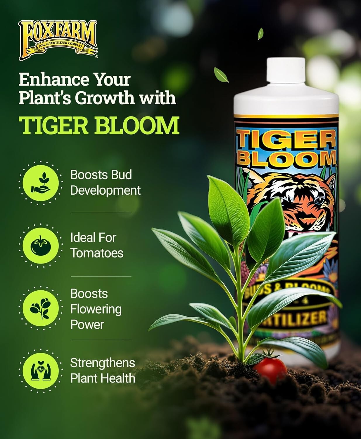 Organic Hydroponic Fertilizer Trio: Big Bloom, Grow Big & Tiger Bloom - 3 Pack