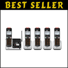 Load image into Gallery viewer, Innovative Silver/Black DECT 6.0 Cordless Phone with 22 Min Answering Machine