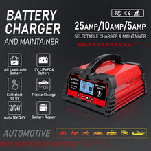 Load image into Gallery viewer, Compact 25Amp Battery Charger with Smart Diagnostics for Cars, Boats &amp; More