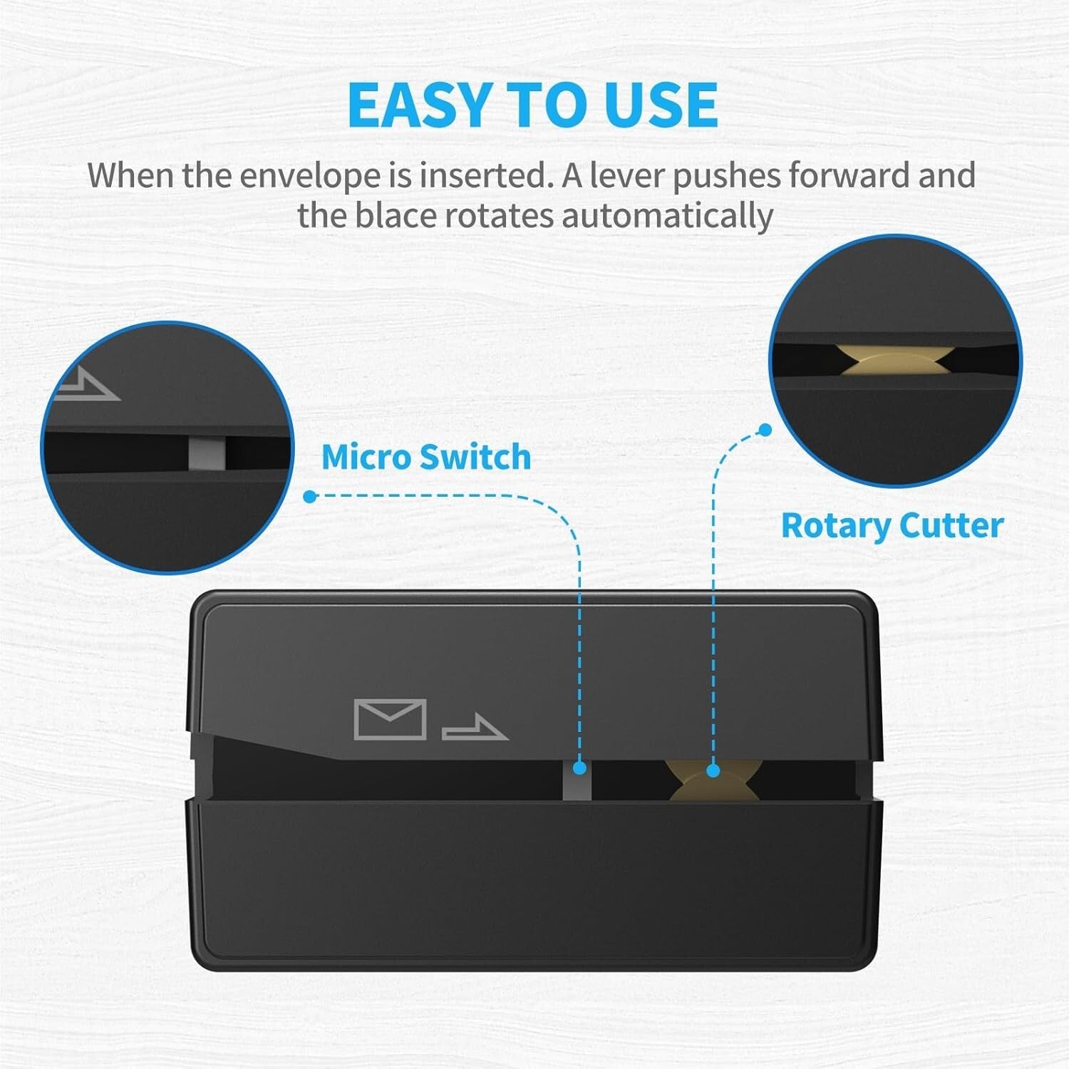 Electric Letter Opener - 2PCS Ergonomic Envelope Slitters for Safe Mail Handling