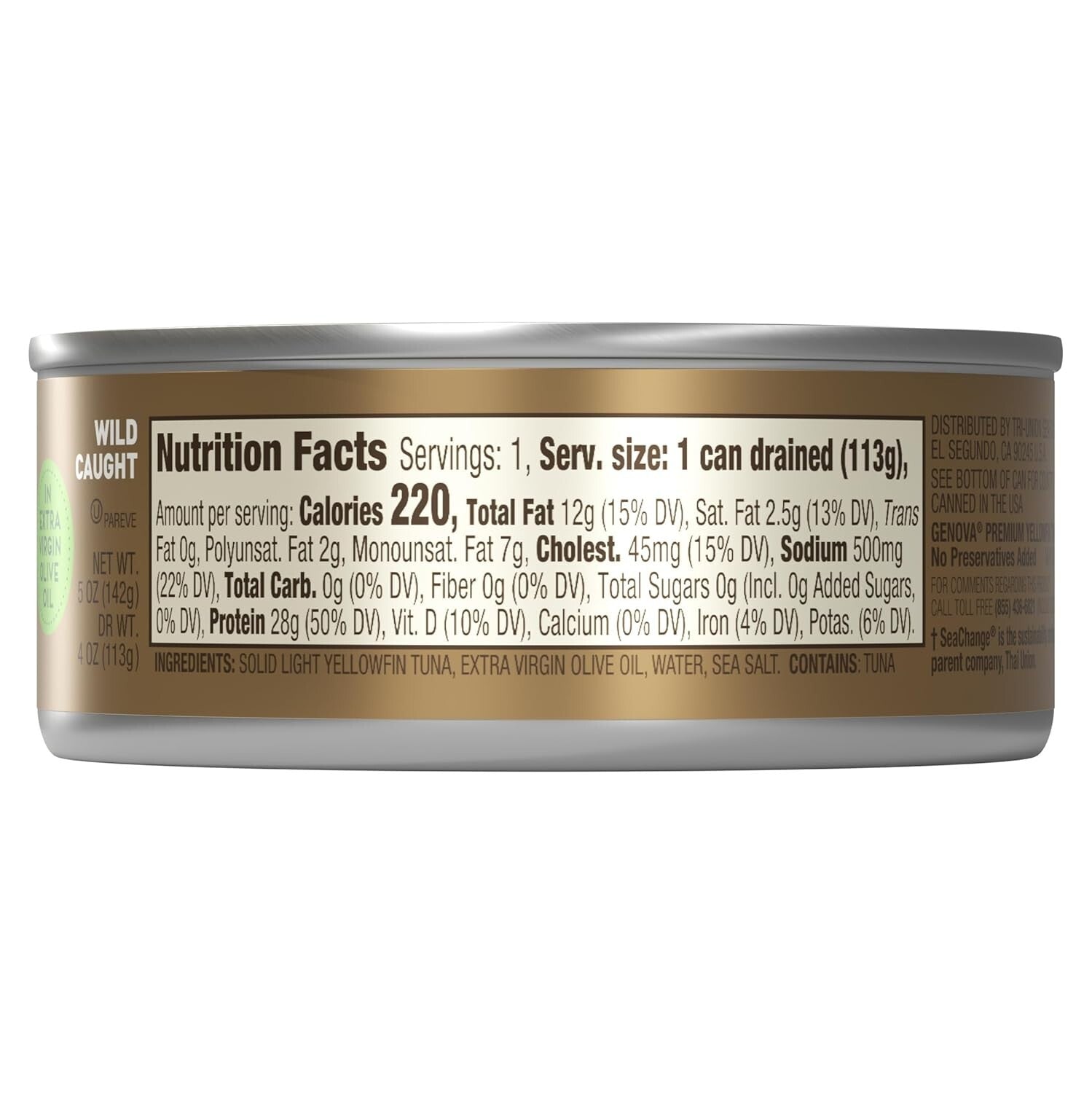 Gourmet Yellowfin Tuna in Olive Oil with Sea Salt - Perfect for Healthy Meals