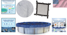 Load image into Gallery viewer, Winter Leaf Net for Above Ground Pools - 15FT Round, Easy to Install &amp; Maintain