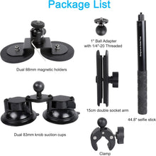 Load image into Gallery viewer, Heavy-Duty Insta360 Car Mount with 114cm Invisible Selfie Stick - 4-in-1 Design