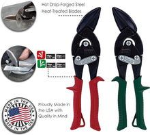 Load image into Gallery viewer, Made in USA: Blackout Series Offset Snips - Durable Left/Right Cutting Shears