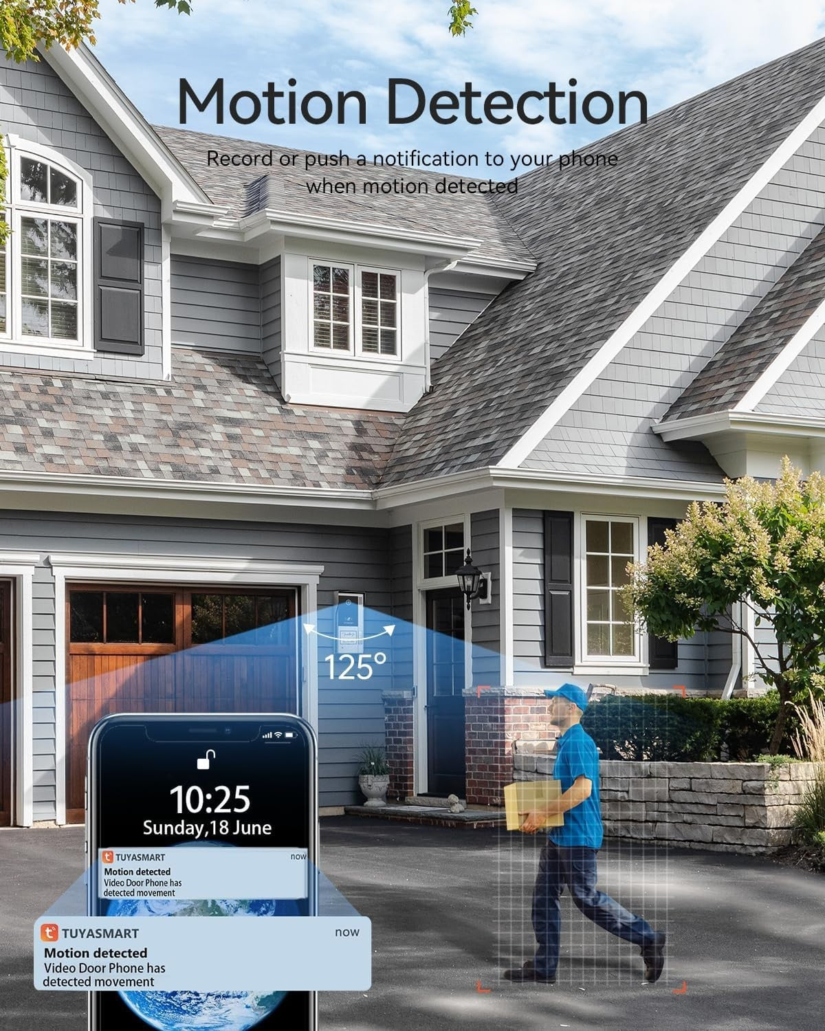 7" HD Touchscreen Video Intercom with Dual-Way Communication & Doorbell Camera