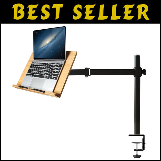 X-Large Height Adjustable Bamboo Book Stand - Hands-Free Reading Solution