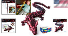 Load image into Gallery viewer, Large 3D Printed Dragon Toy - Unique Gift Idea for Collectors &amp; Decor