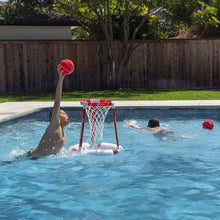 Load image into Gallery viewer, Splash Hoop 360 Floating Pool Basketball Game with 2 Balls &amp; Pump - Choose Color