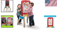 Load image into Gallery viewer, All Around Easel for Two: Durable Kids Activity Table with Chalkboard &amp; Markers